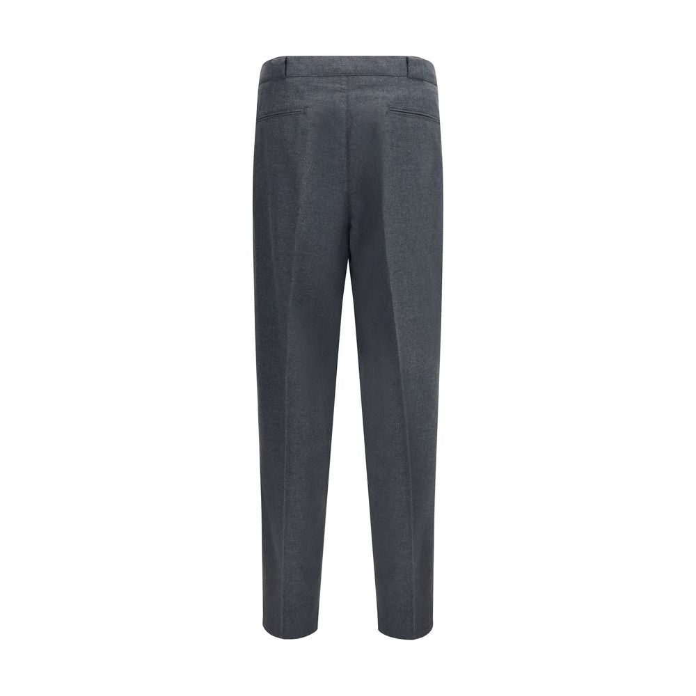 Brunello Cucinelli Graue Hose aus Wolle Ovis Aries