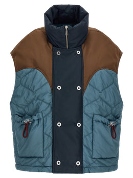 MARBELL Blaue Ärmellose Jacke aus Polyamid