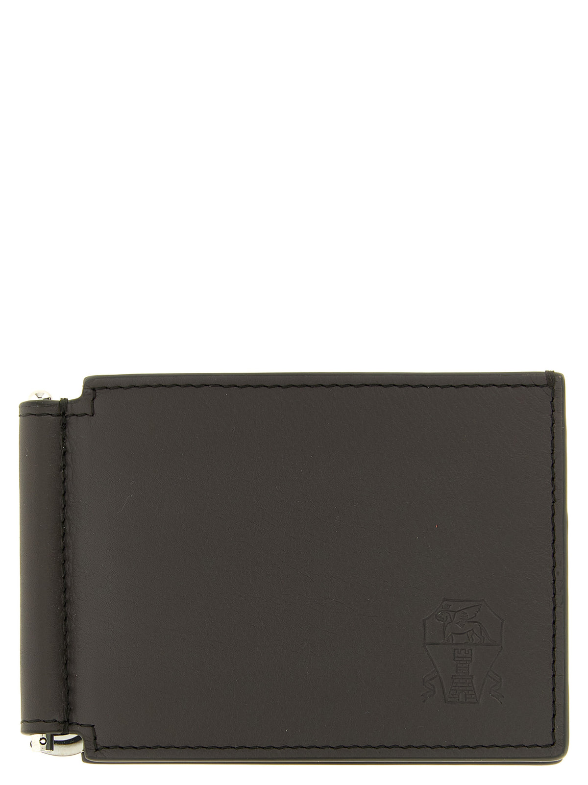 Brunello Cucinelli Braun Kalbsleder Geldklammer