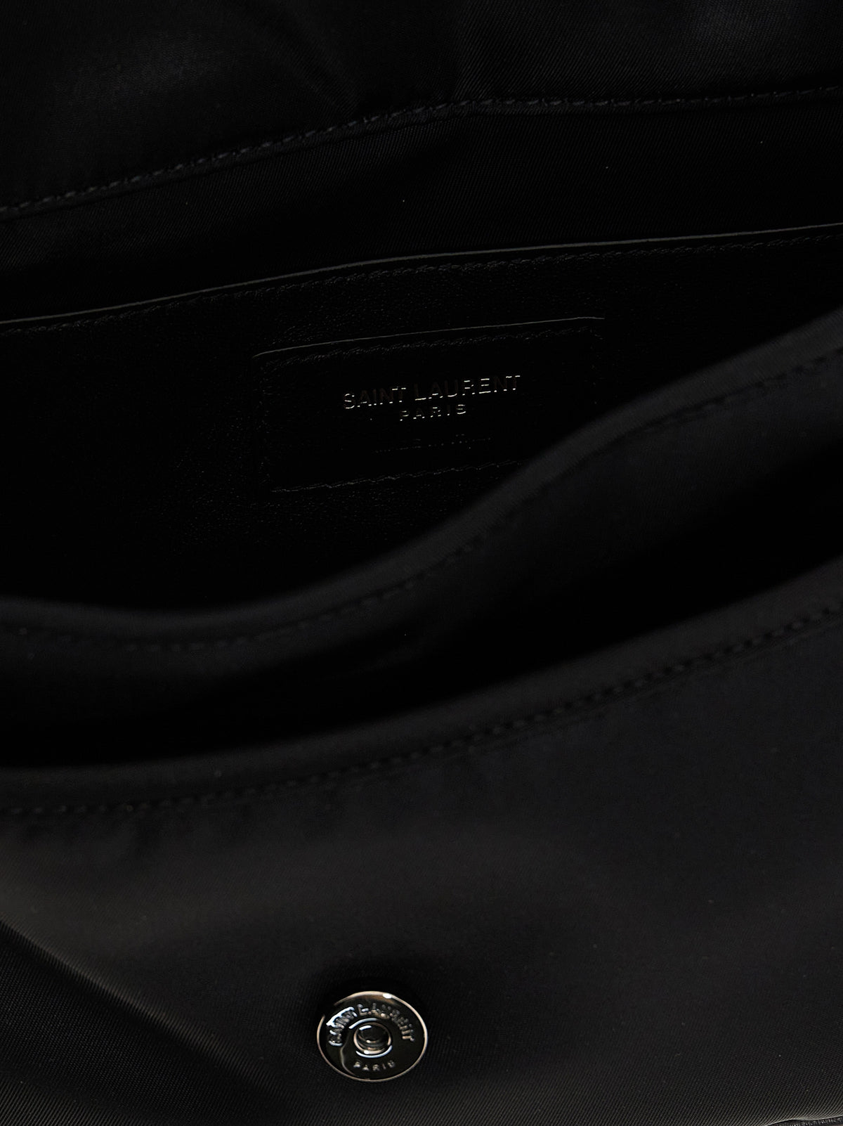 Saint Laurent Schwarze Crossbody-Tasche aus Polyamid