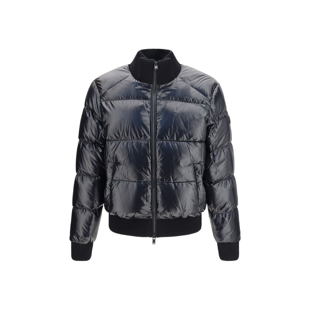 Moose Knuckles Schwarzer Nylon-Bomber