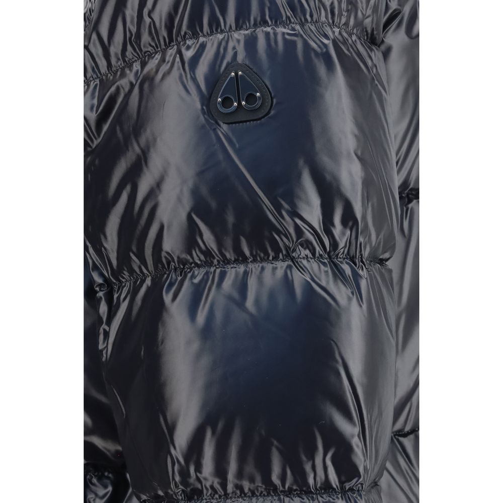 Moose Knuckles Schwarzer Nylon-Bomber