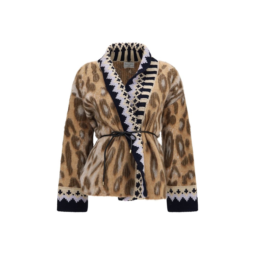 Forte_Forte Beige Alpaka Vicugna Pacos Strickjacke