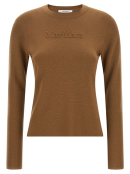 Max Mara Beige Virgin Wool Cardigan