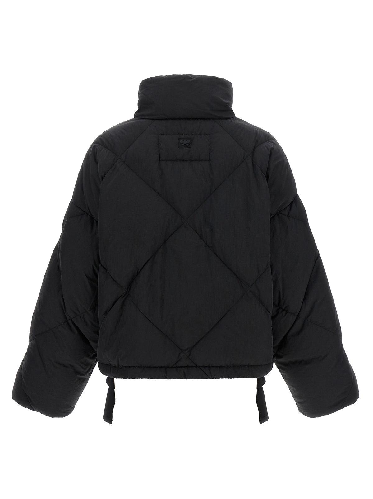 Max Mara Schwarze Polyamid-Jacke in voller Länge