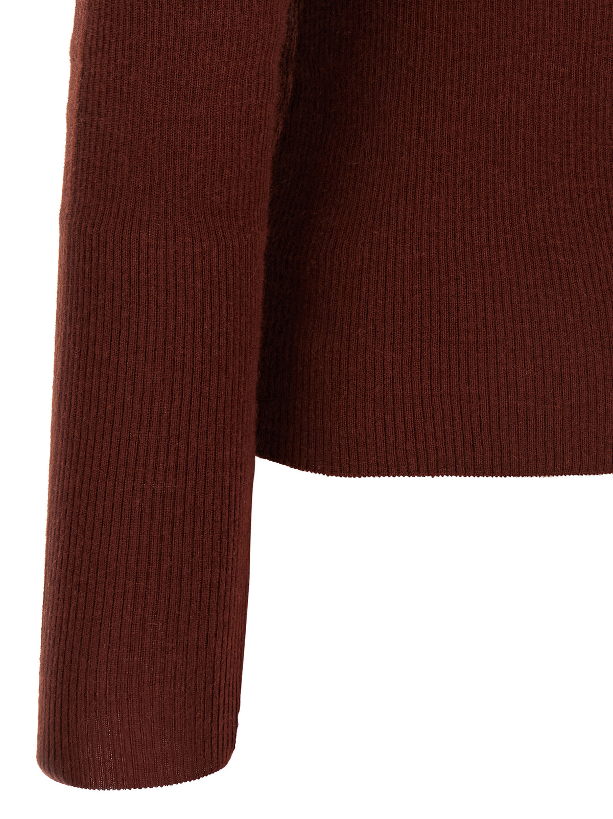 Max Mara Bordeaux Kaschmir Poloshirt
