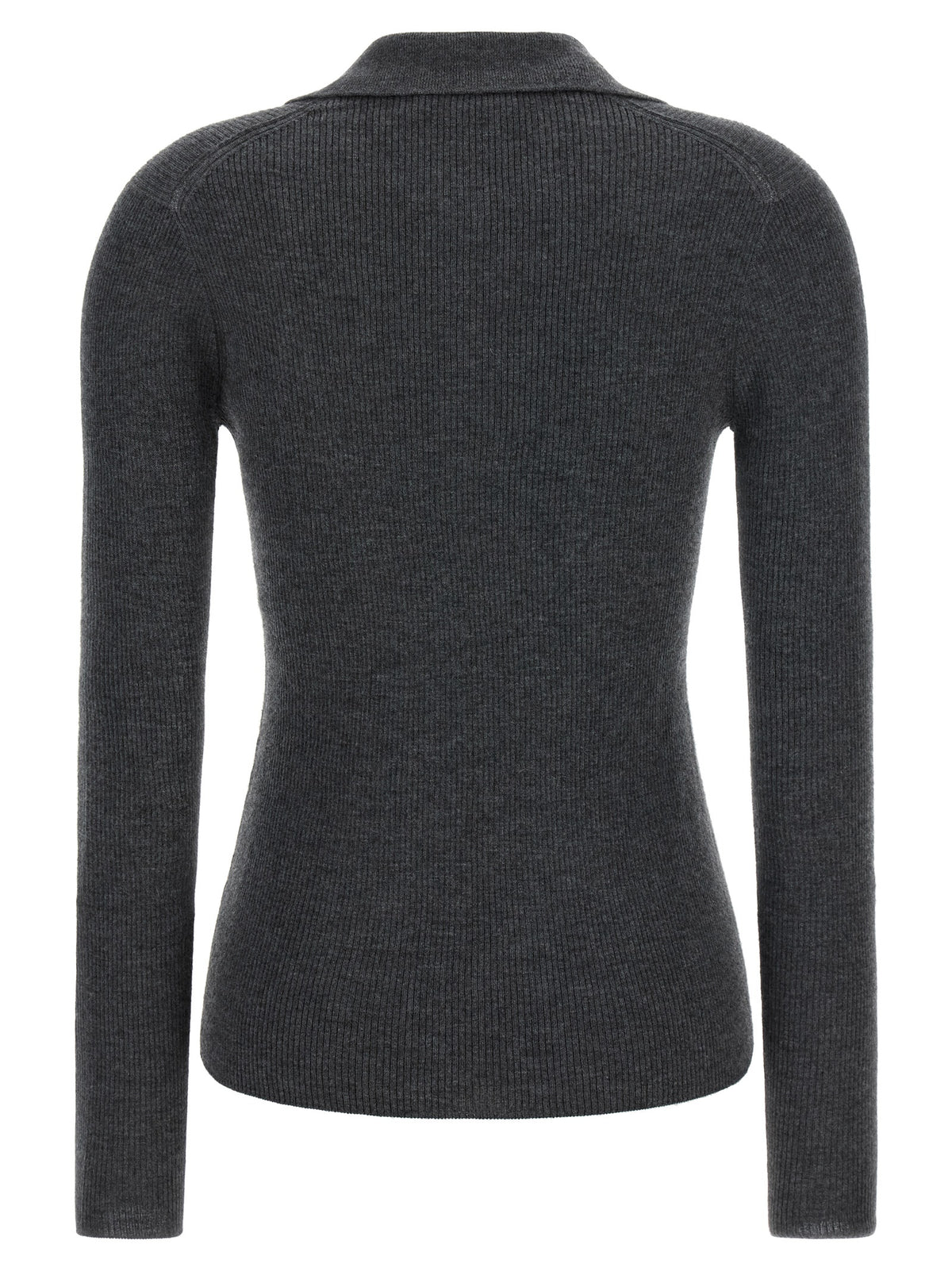 Max Mara Graues Kaschmir-Poloshirt