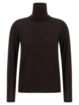 Max Mara Brauner Cardigan aus reiner Schurwolle