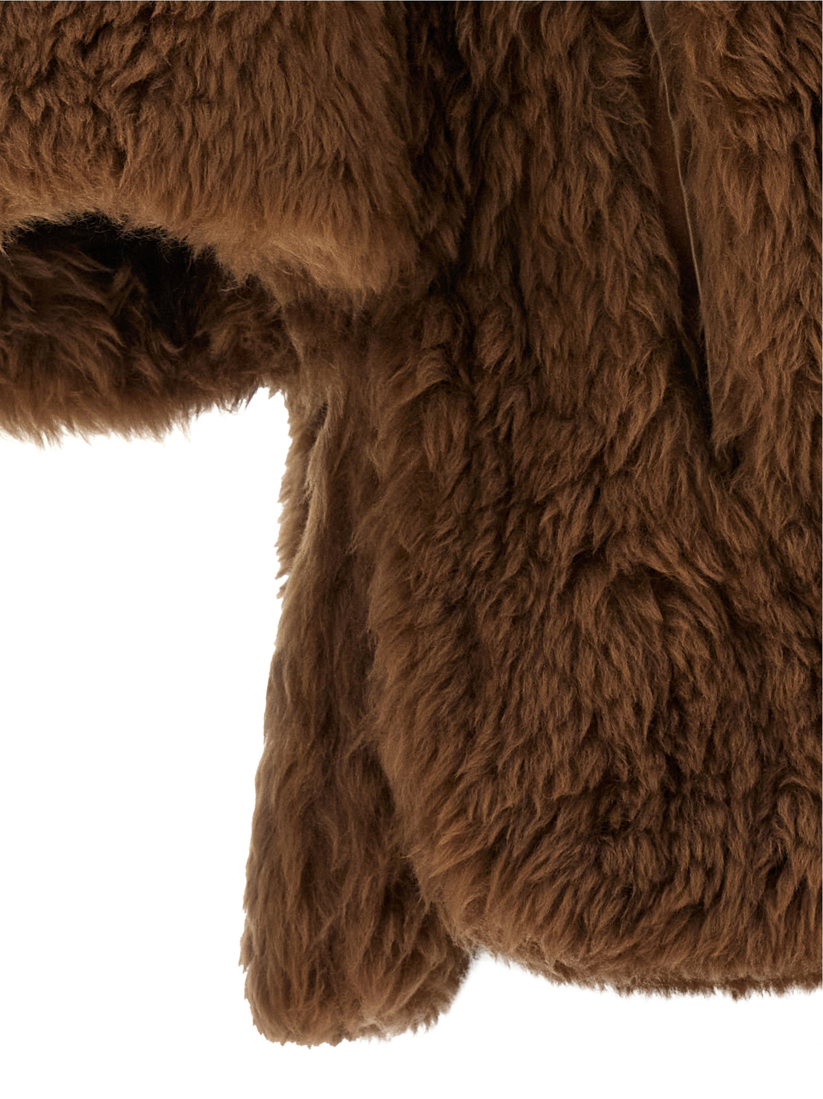 Max Mara Mantel aus reiner Schurwolle in Braun