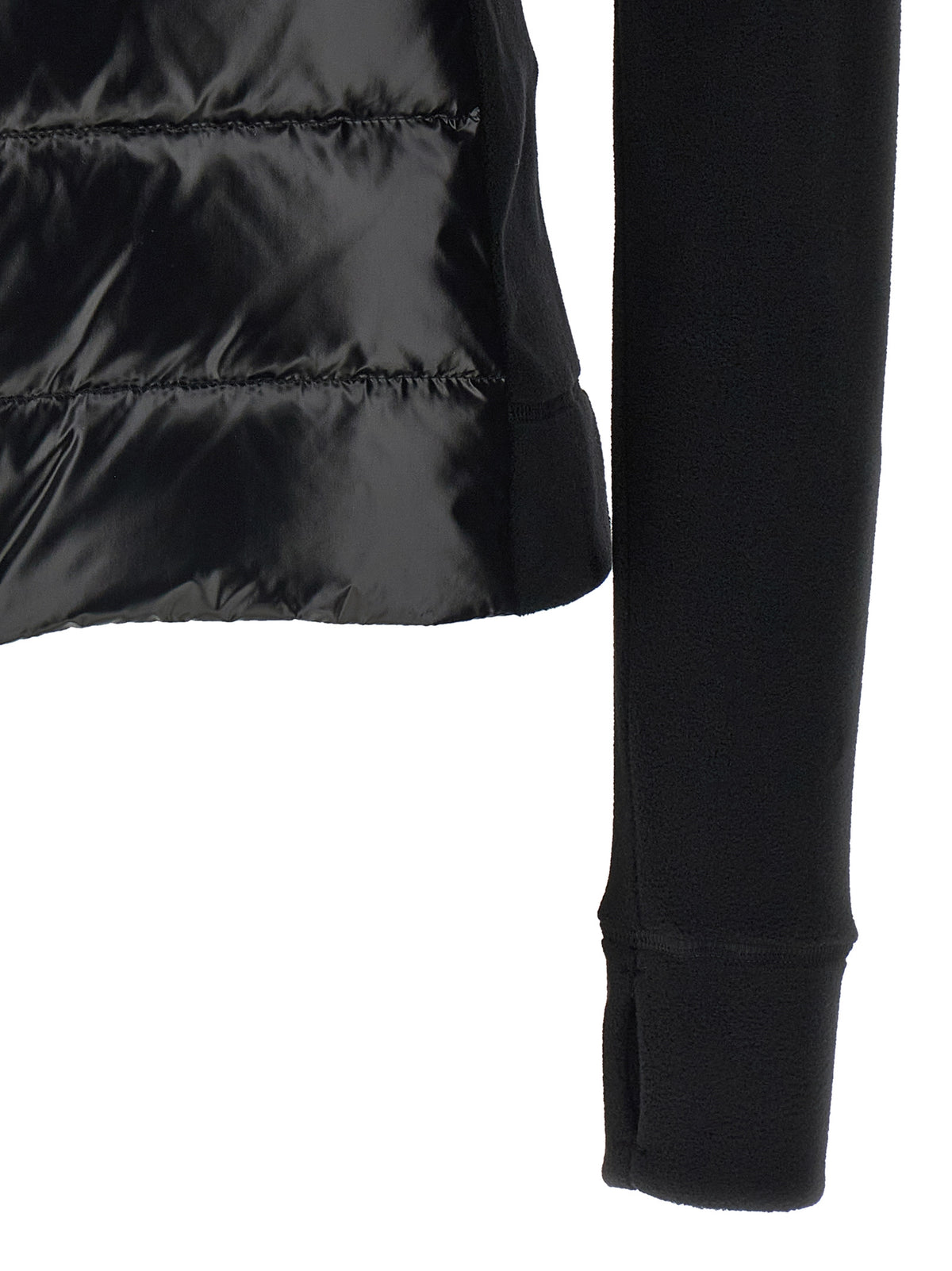 Moncler Grenoble Schwarzer Cardigan aus Polyamid