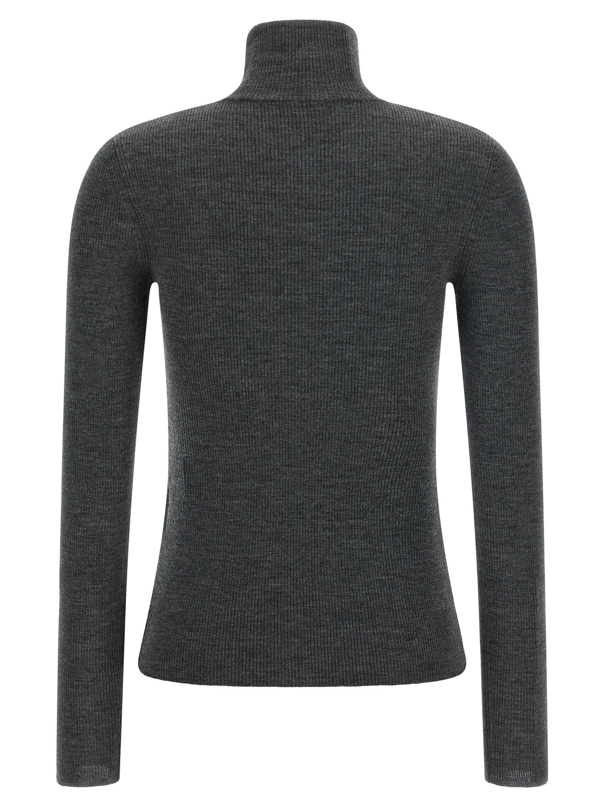 Max Mara Grauer Cardigan aus reiner Schurwolle