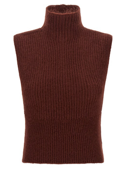 Max Mara Bordeaux Woll-Strickjacke