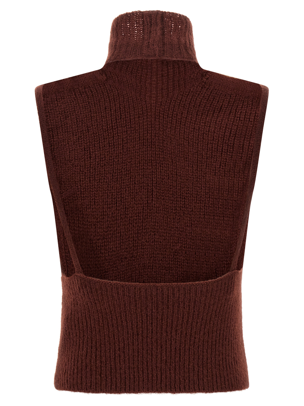 Max Mara Bordeaux Woll-Strickjacke