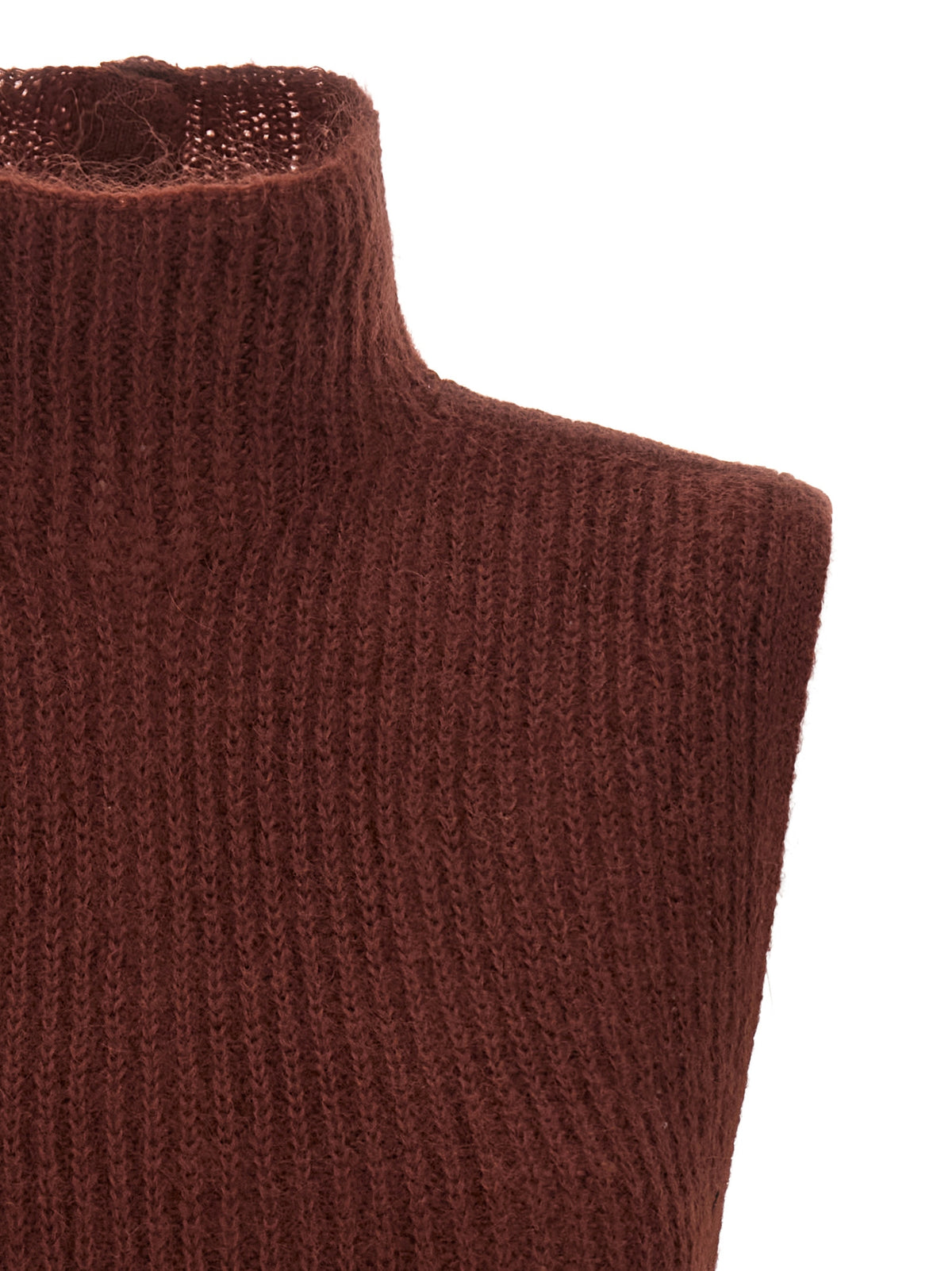 Max Mara Bordeaux Woll-Strickjacke