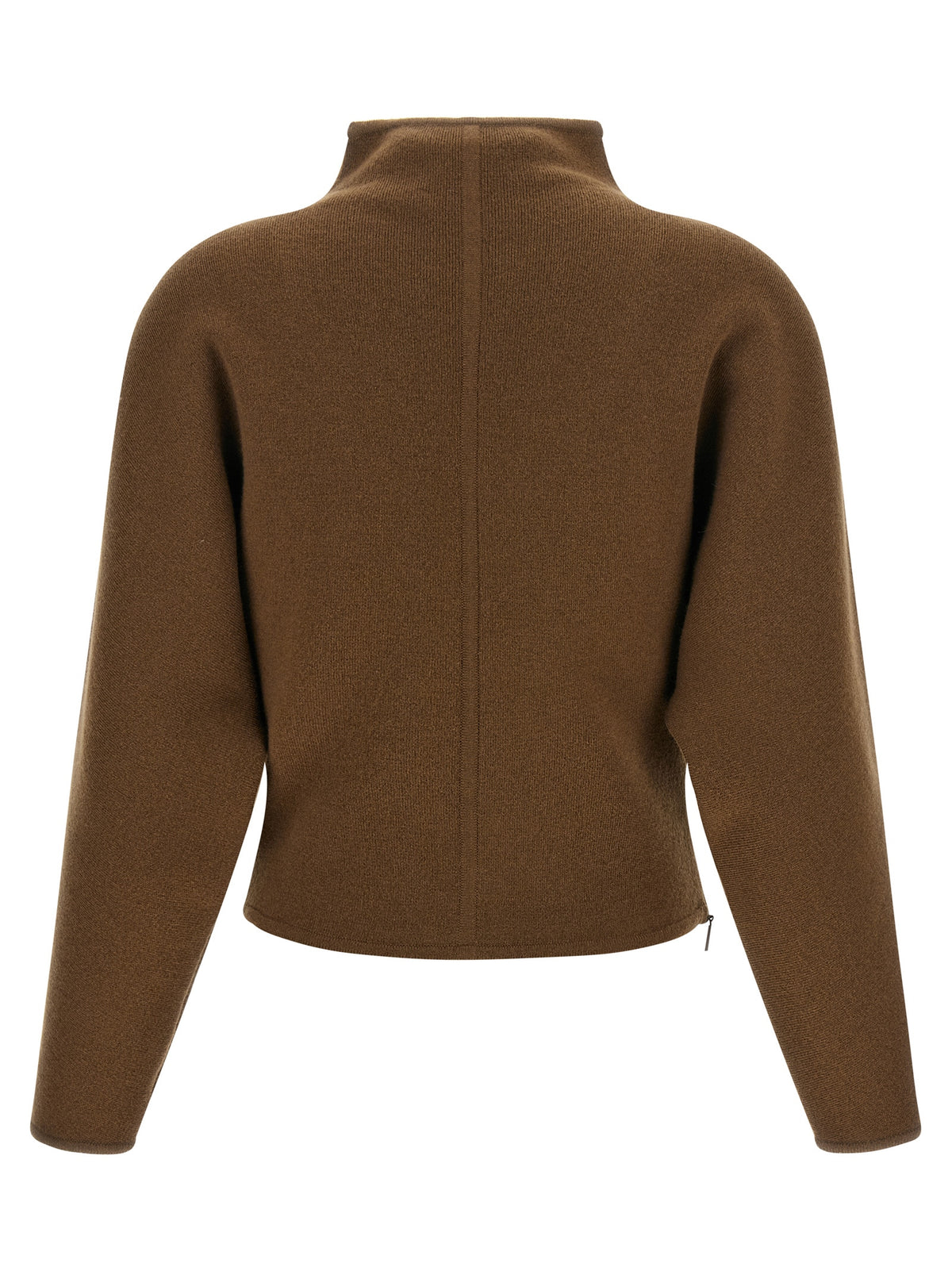 Max Mara Brauner Cardigan aus reiner Schurwolle