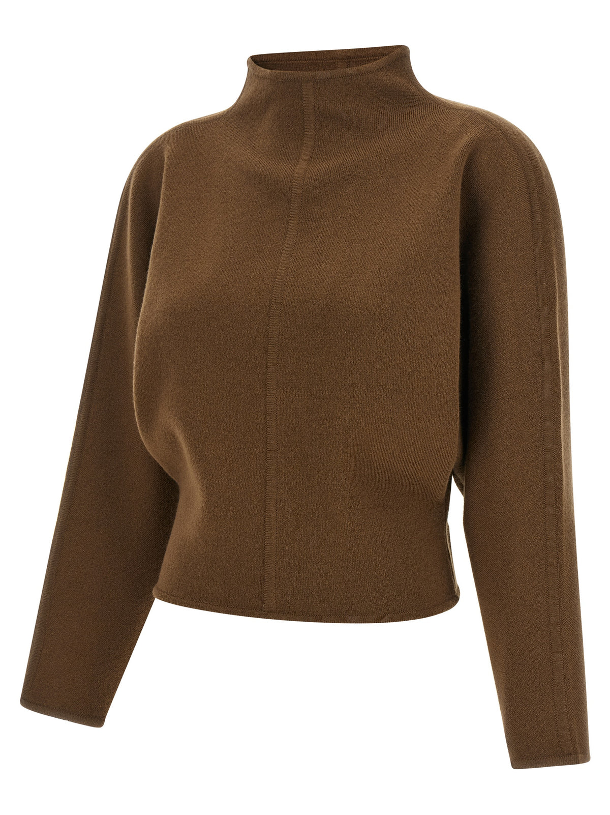 Max Mara Brauner Cardigan aus reiner Schurwolle