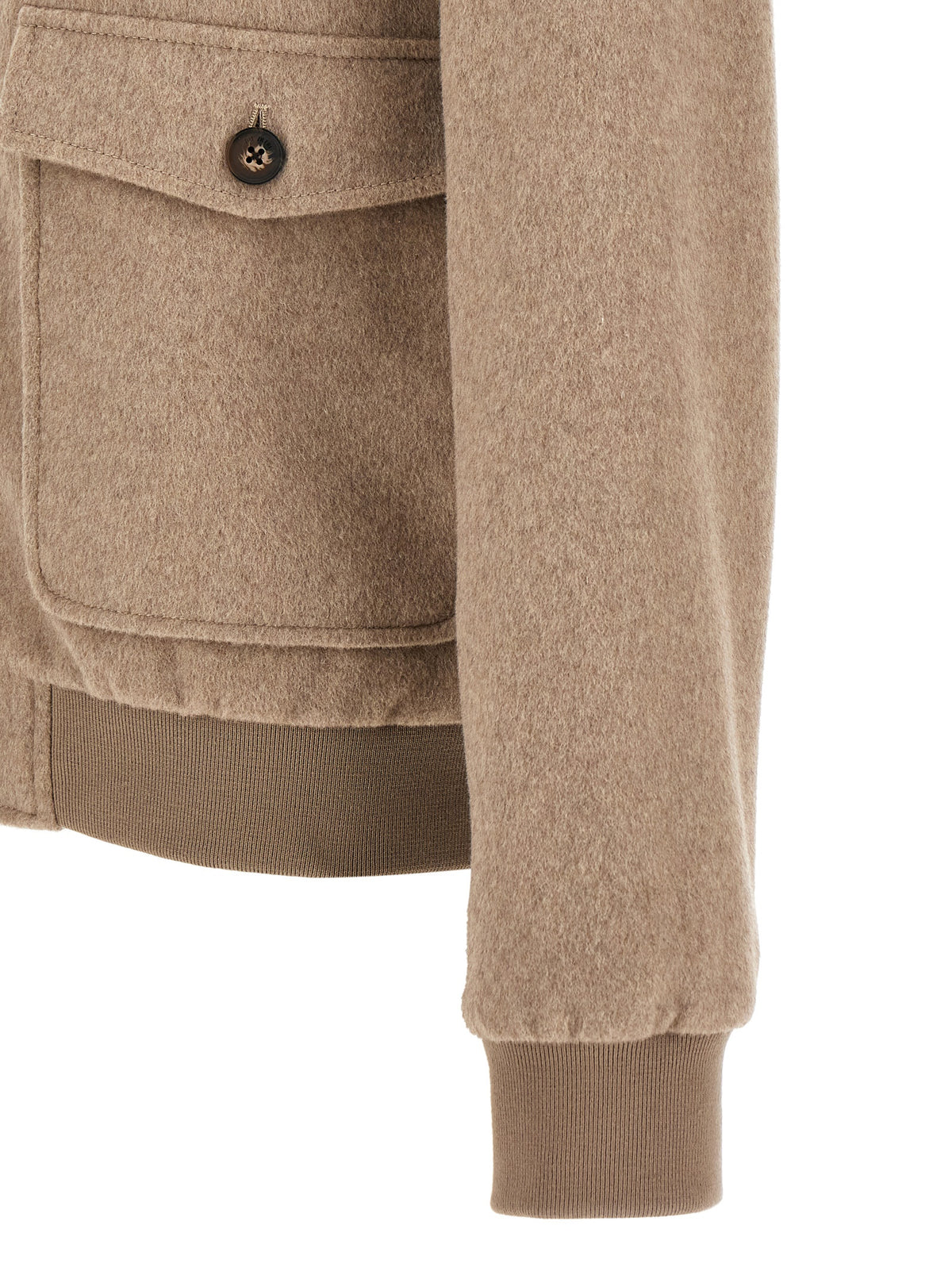 Pal Zileri Beige Wollmantel Lang