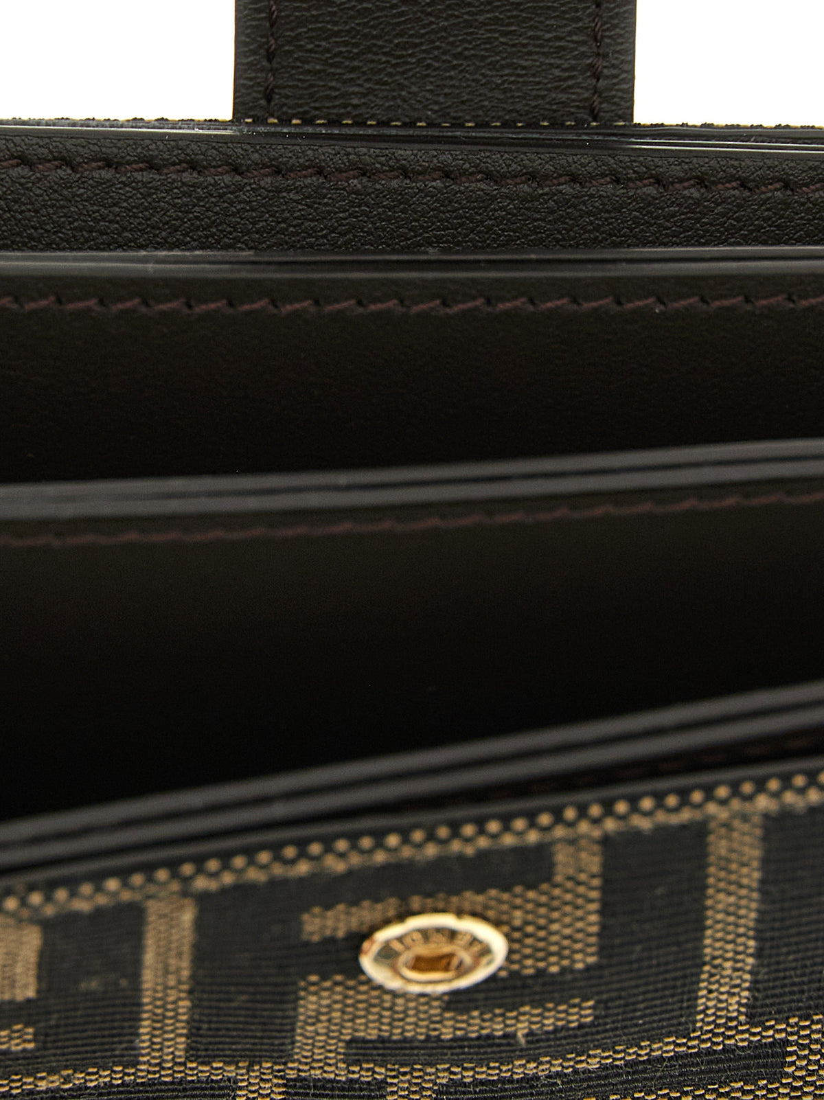 Fendi Brauner Kartenhalter aus Polyester