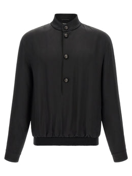 ZEGNA Schwarzer Sweatshirt aus Satin