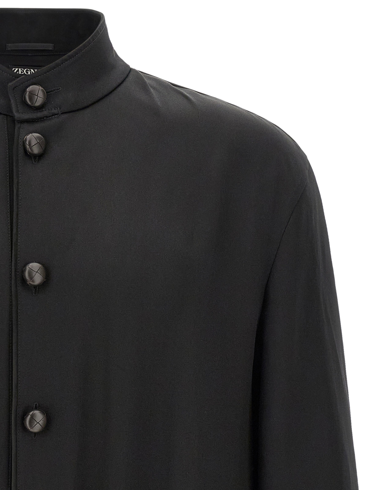 ZEGNA Schwarzer Sweatshirt aus Satin