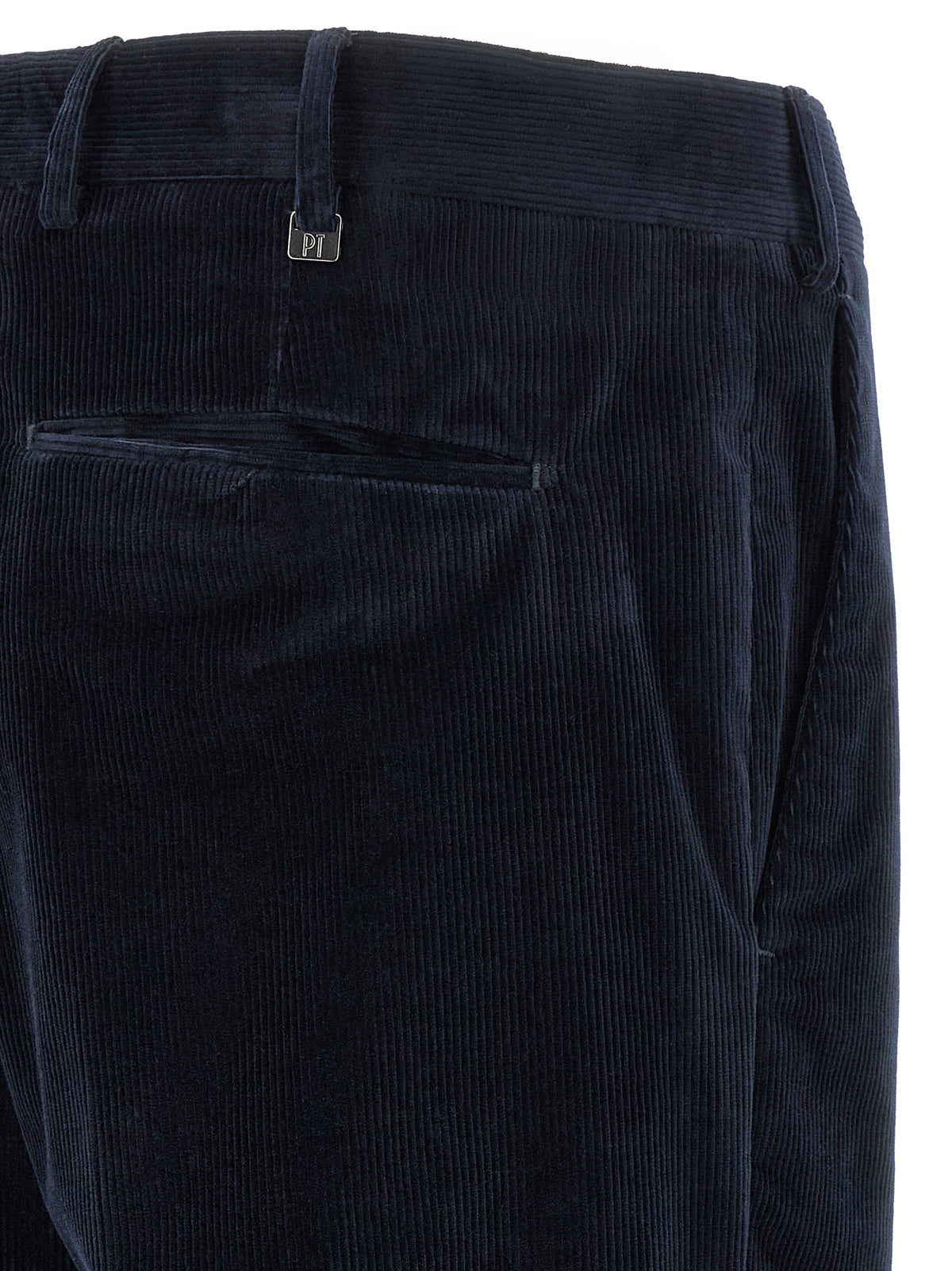 PT Torino Blaue Baumwoll-Freizeithose