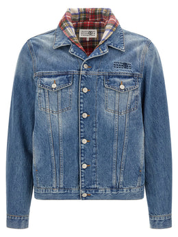 MM6 Maison Margiela Blaue Jeansjacke aus Baumwolle