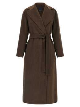 'S Max Mara Mantel aus reiner Schurwolle in Braun