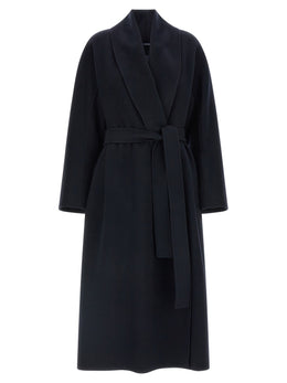 'S Max Mara Blauer Wollmantel