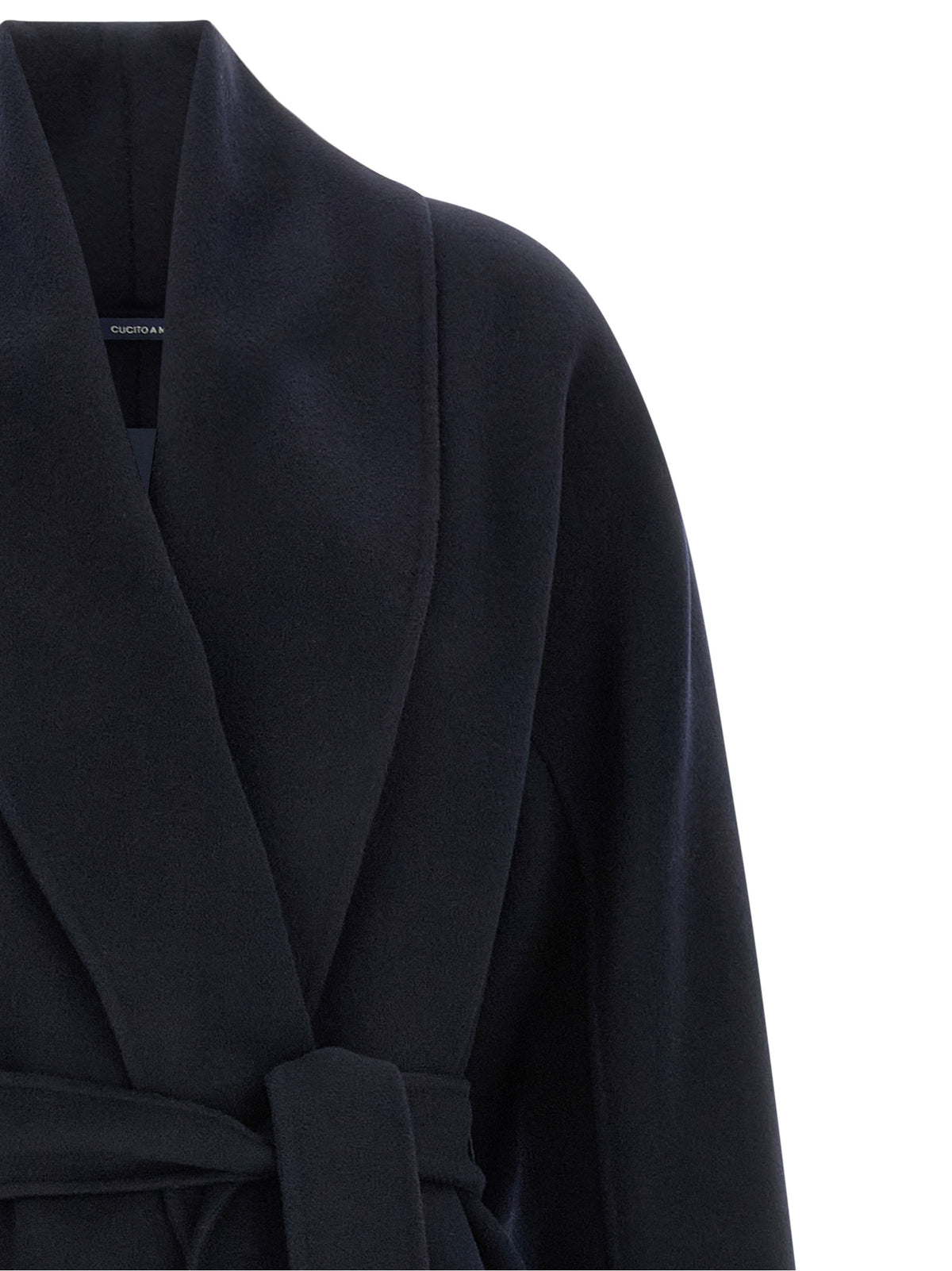 'S Max Mara Blauer Wollmantel