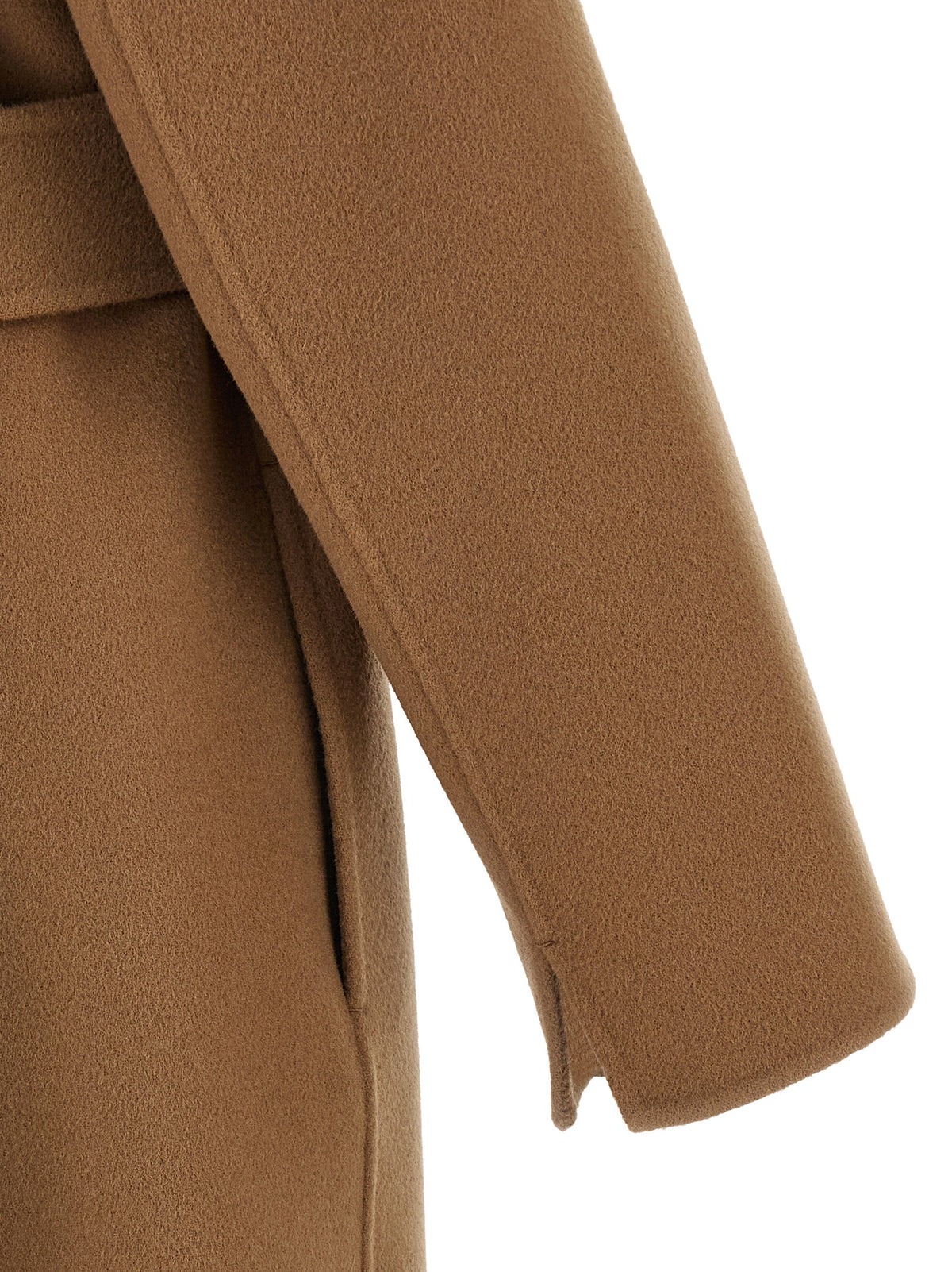 'S Max Mara Beiger Wollmantel
