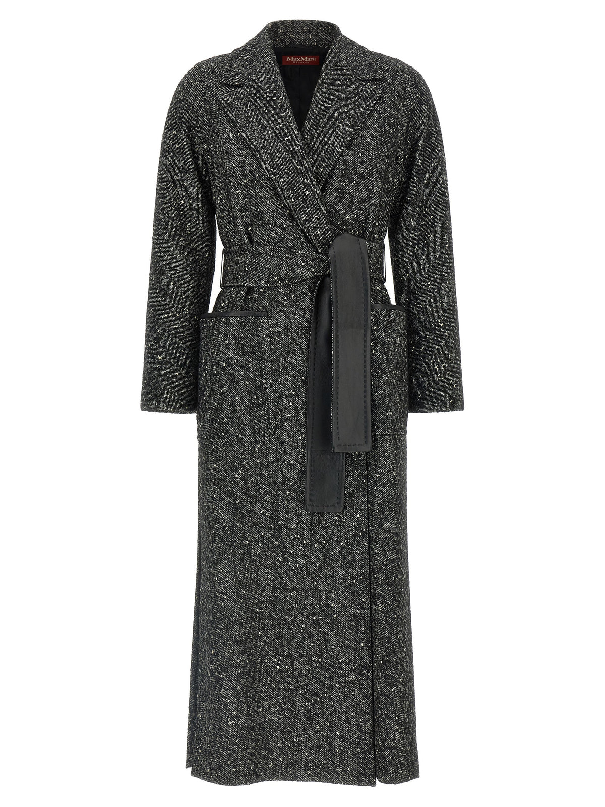 Max Mara Zweifarbiger Mantel aus Schurwolle