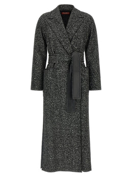 Max Mara Zweifarbiger Mantel aus Schurwolle