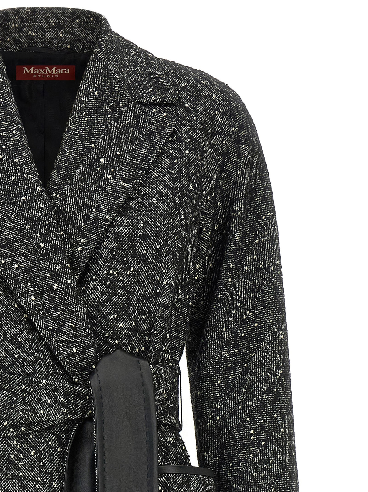 Max Mara Zweifarbiger Mantel aus Schurwolle