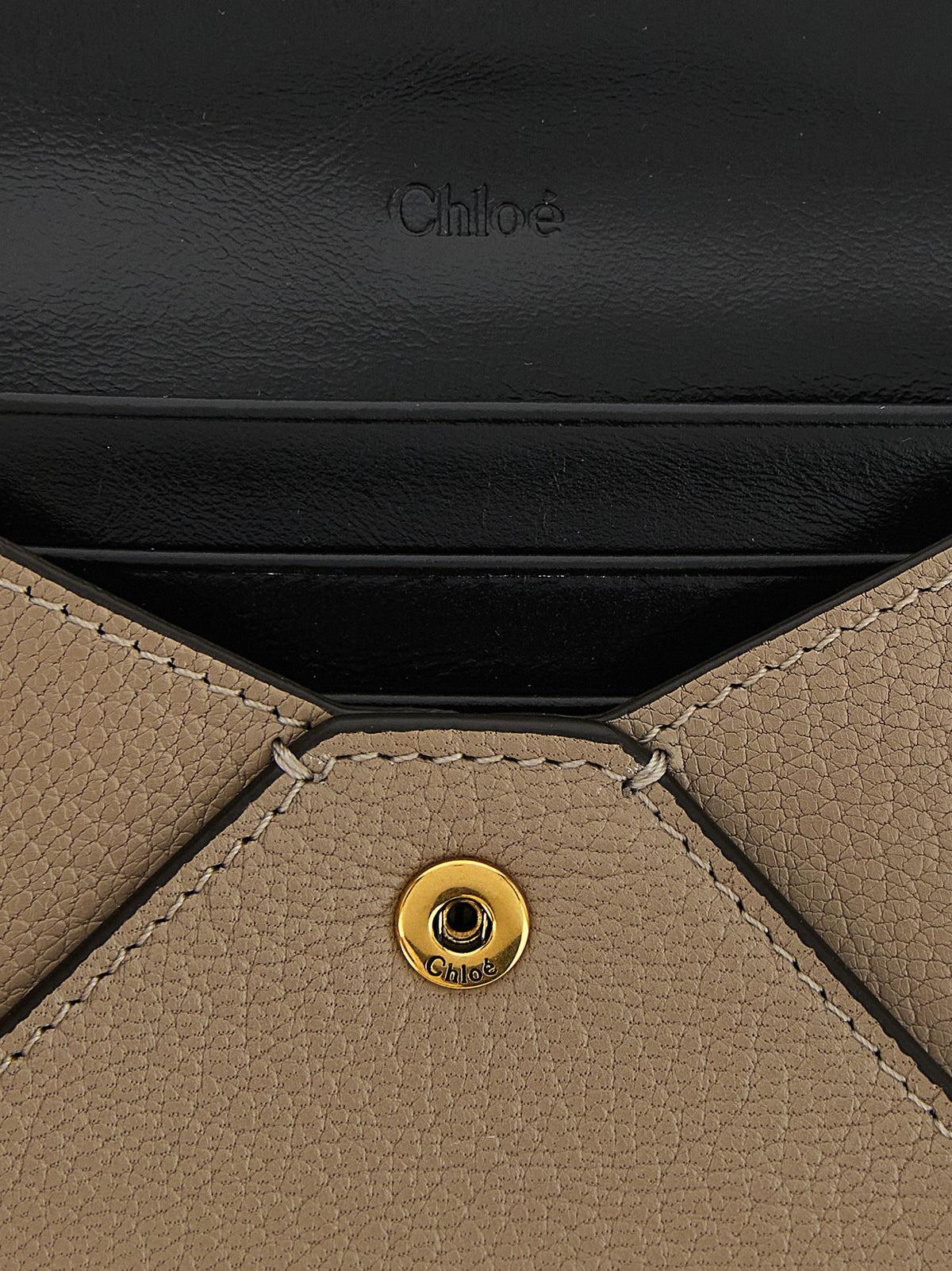 Chloé Beige Ziegenleder Kartenetui