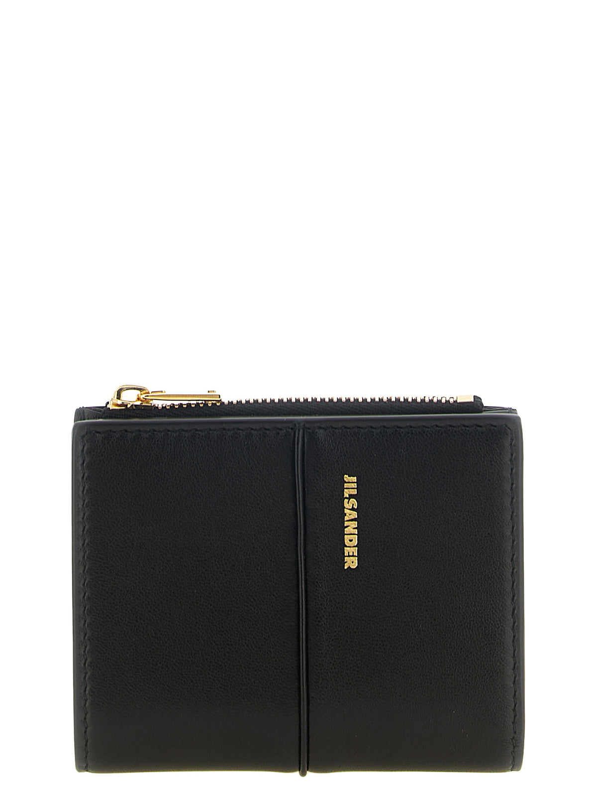 Jil Sander Schwarzer Kartenhalter aus Lammleder