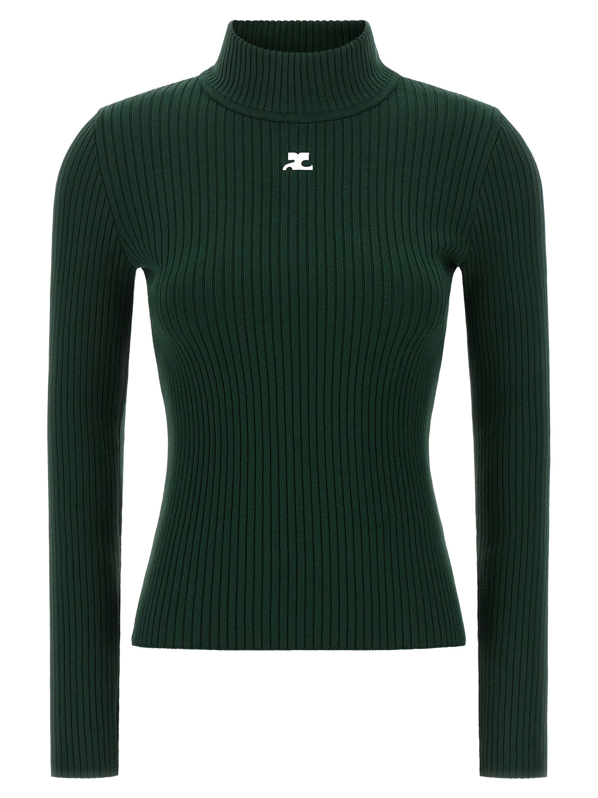 Courrèges Zweifarbige Viskose-Strickjacke
