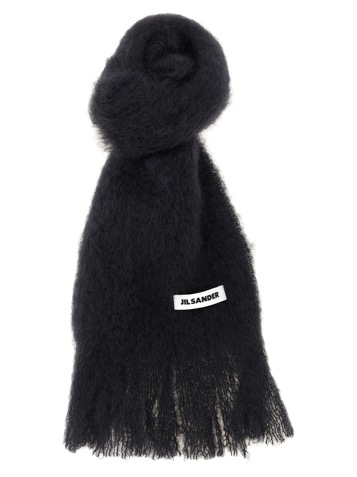 Jil Sander Schwarzer Wollschal