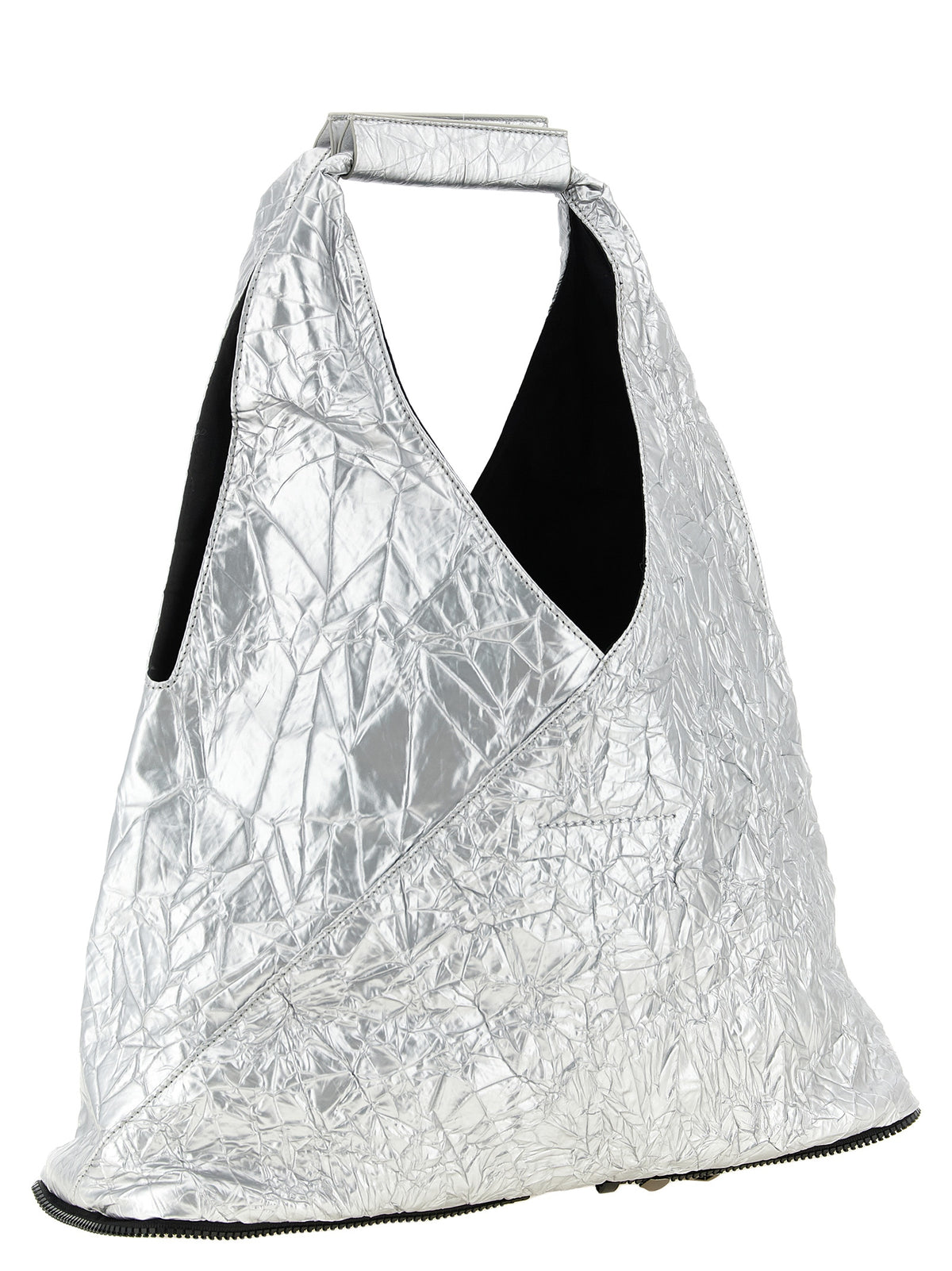 MM6 Maison Margiela Silberne Einkaufstasche aus Polyethylen