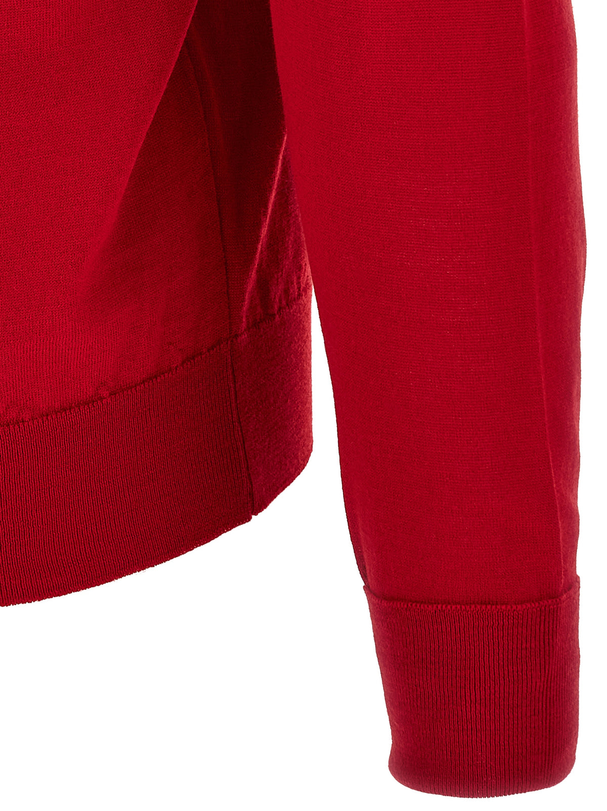 JOHN SMEDLEY Rotes Polohemd aus Merinowolle