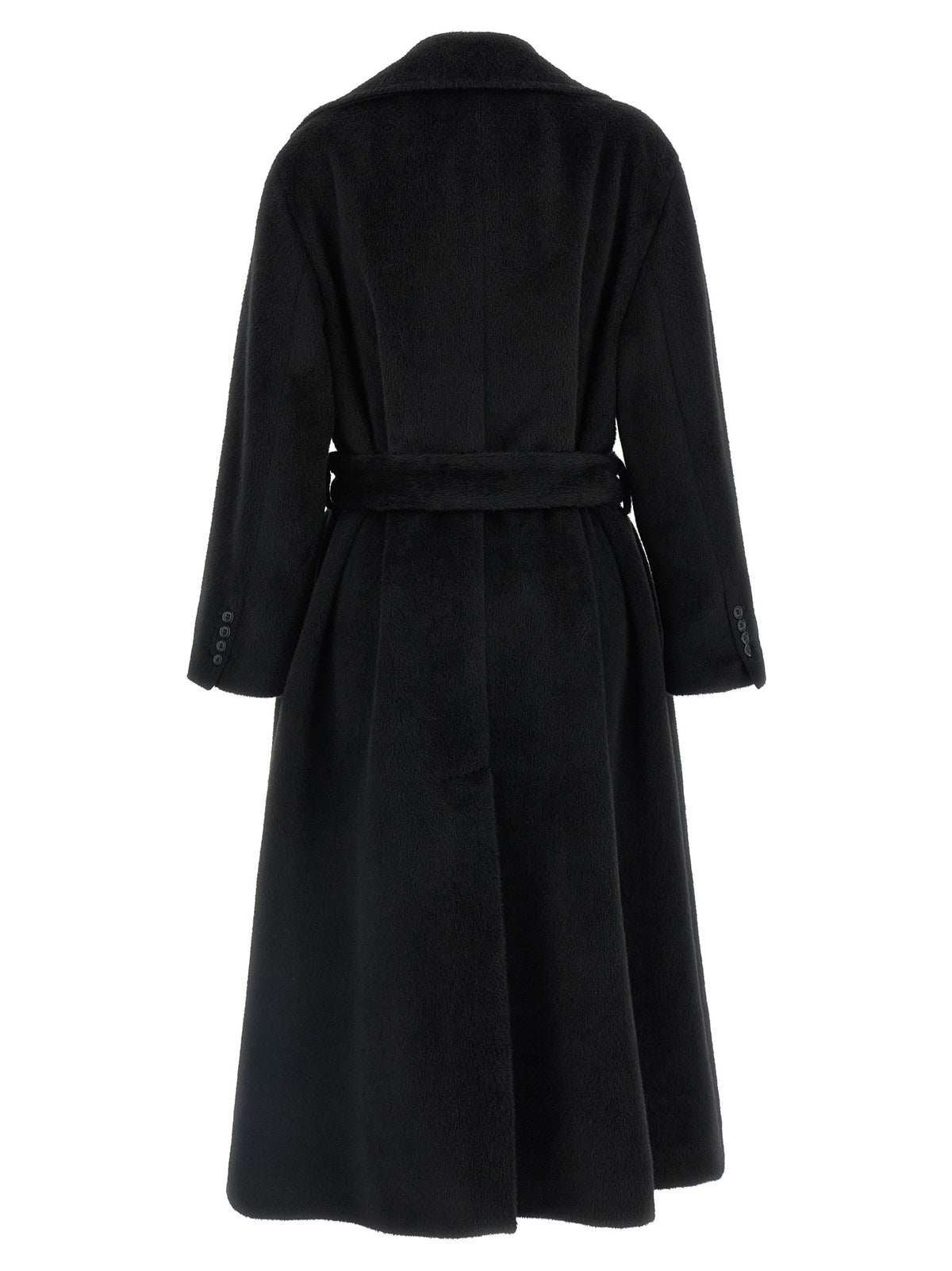 Dolce & Gabbana Schwarzer Wollmantel