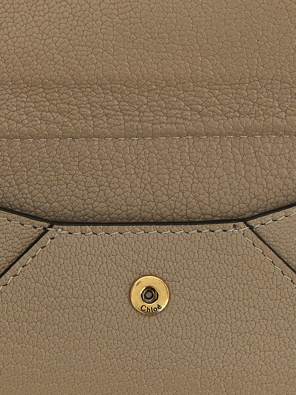 Chloé Beige Ziegenleder Kartenetui