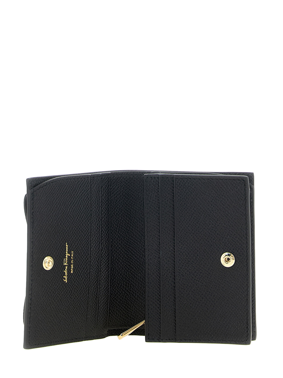 Ferragamo Schwarzer Kalbsleder-Kartenetui