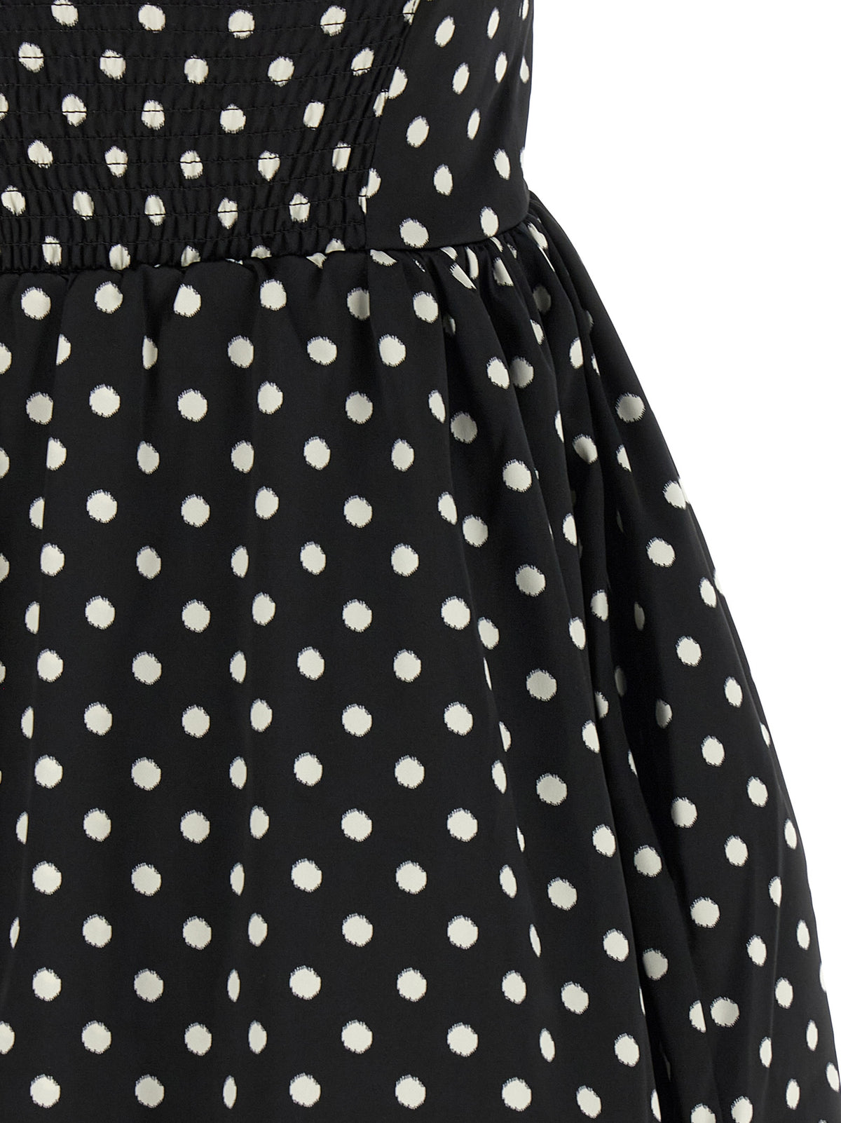 Ganni Schwarzes Polyester-Kurzkleid