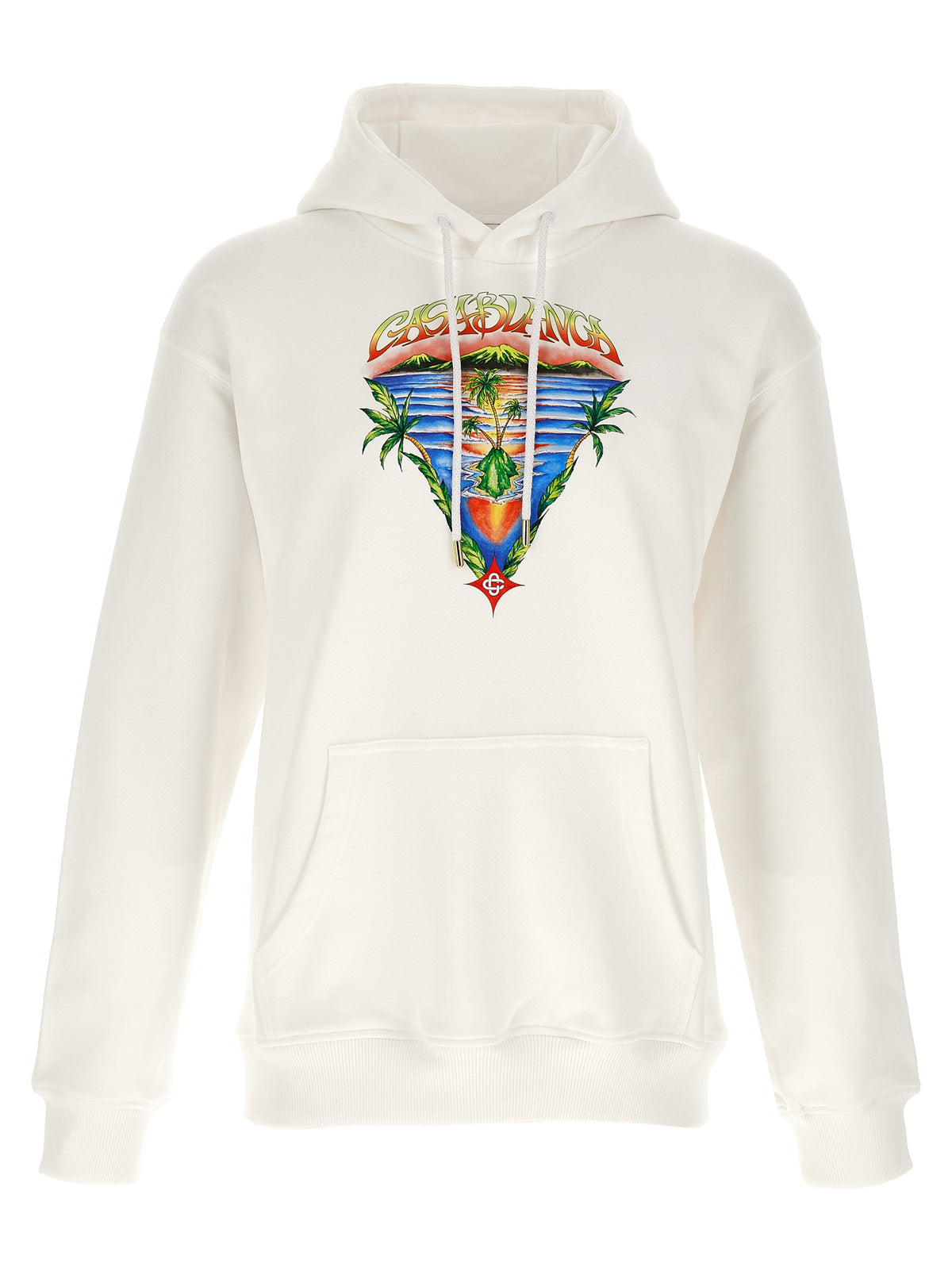 Casablanca Weißer Pullover aus Bio-Baumwolle