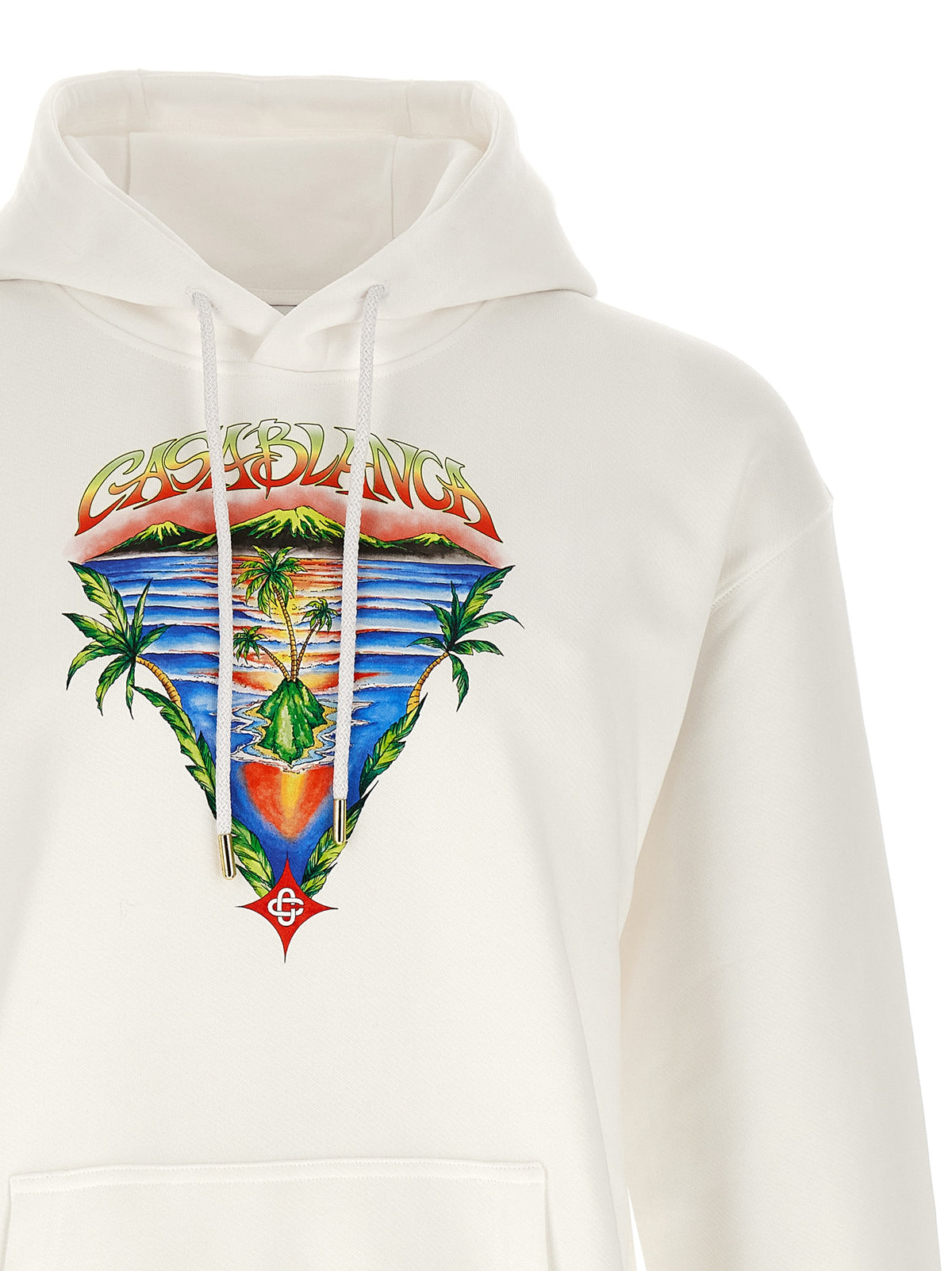 Casablanca Weißer Pullover aus Bio-Baumwolle