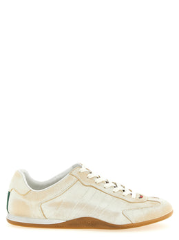 Gucci Beige Kalbsleder Low-Top-Sneaker