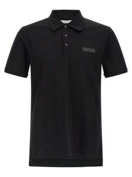Givenchy Schwarzes Baumwoll-Poloshirt