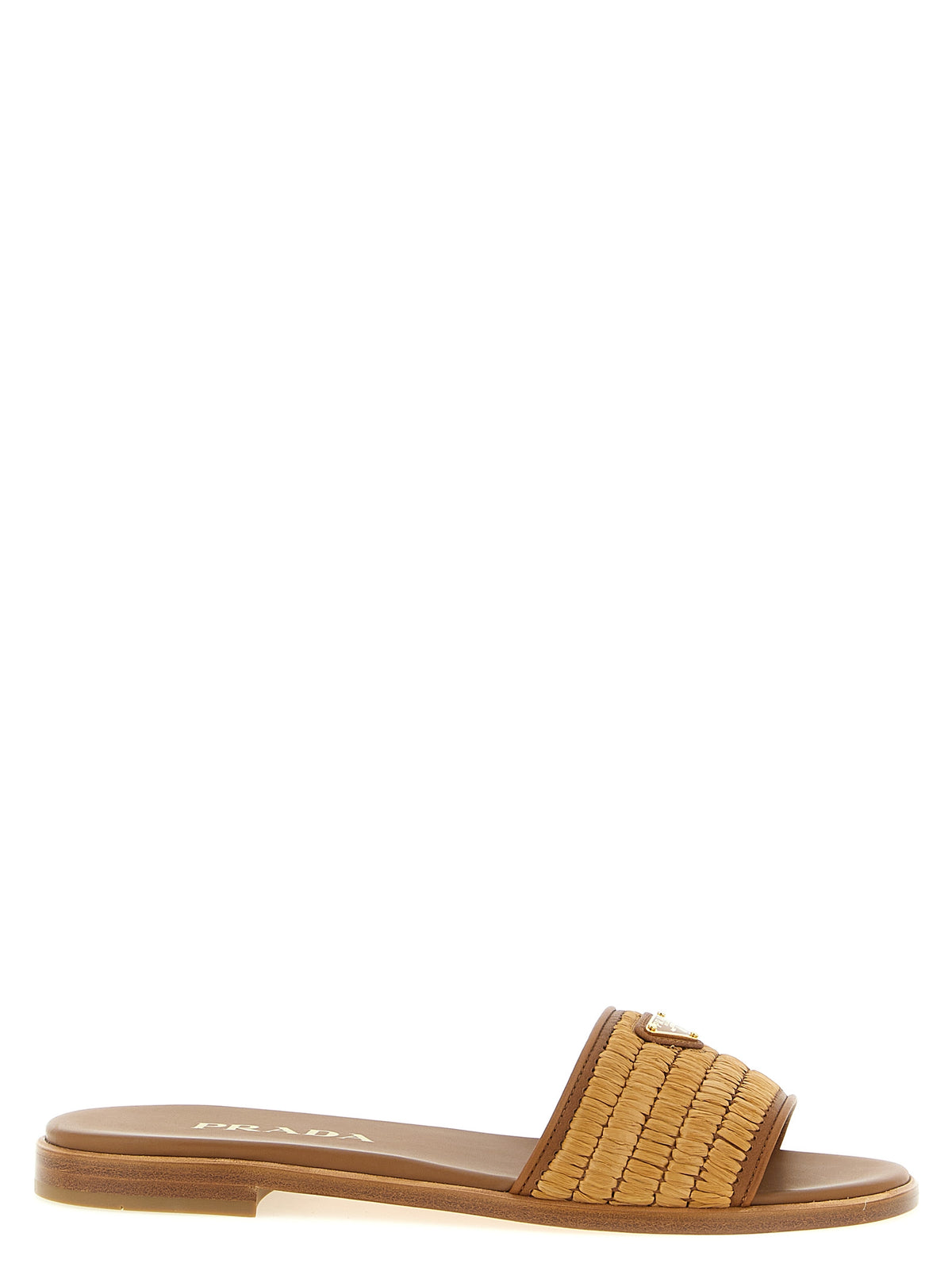 Prada Braune Viscose-Slipper