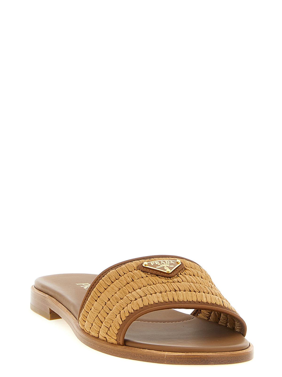 Prada Braune Viscose-Slipper
