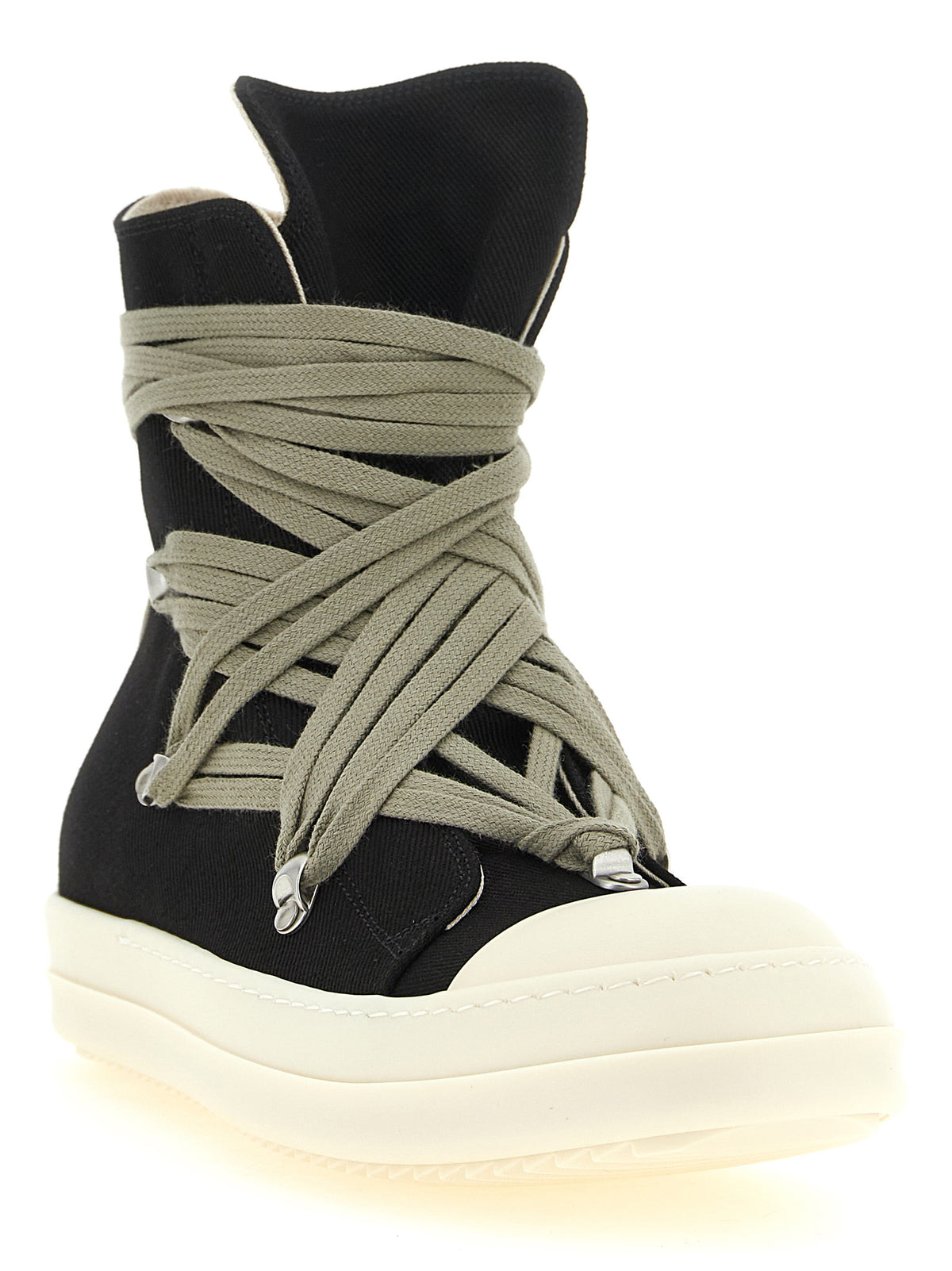 DRKSHDW Schwarze Low-Top-Sneaker aus Baumwolle